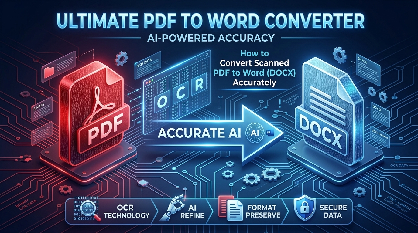 Title: How to Convert Scanned PDF to Word (DOCX) Accurately